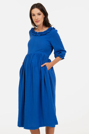 Φόρεμα εγκυμοσύνης και θηλασμού με βολάν -  - soonMAMA - Η σωστή προσθήκη στην κομψή και άνετη εγκυμοσύνη! - Παλτά για έγκυες