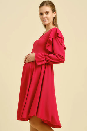 Αεράτο φόρεμα εγκυμοσύνης και θηλασμού - Dresses - soonMAMA - Η σωστή προσθήκη στην κομψή και άνετη εγκυμοσύνη! - Παλτά για έγκυες