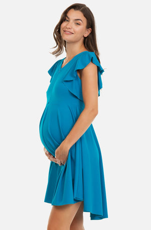 Αέρινο φόρεμα εγκυμοσύνης και θηλασμού -  - soonMAMA - Η σωστή προσθήκη στην κομψή και άνετη εγκυμοσύνη! - Παλτά για έγκυες